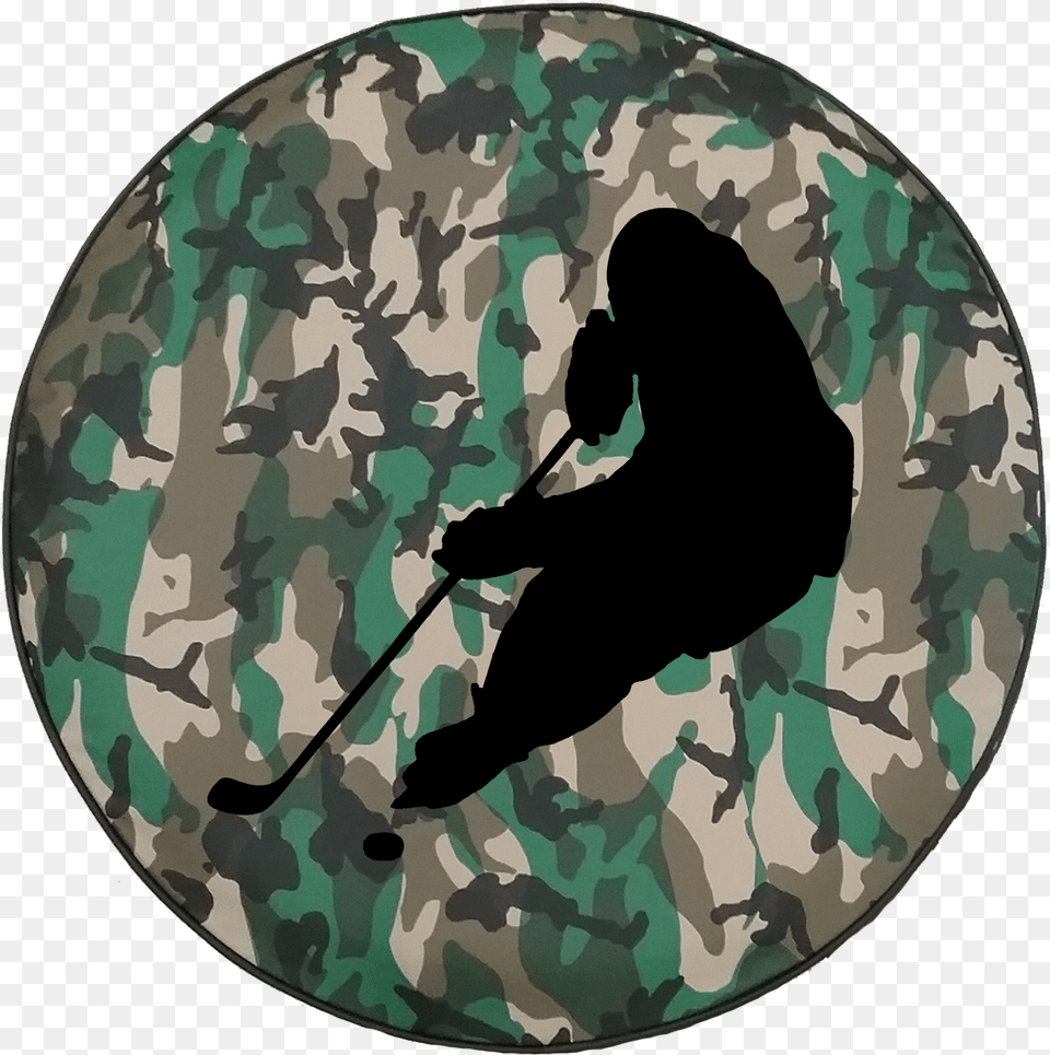 Transparent Hockey Player Silhouette Punisher Camouflage, Military, Military Uniform, Adult, Female Free Png