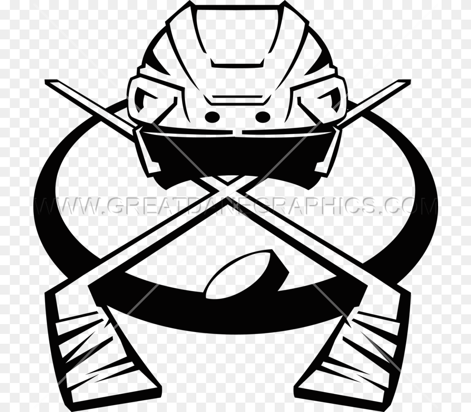 Transparent Hockey Sticks Clipart Clip Art Hockey Helmet, Grass, Plant, Bow, Weapon Png Image