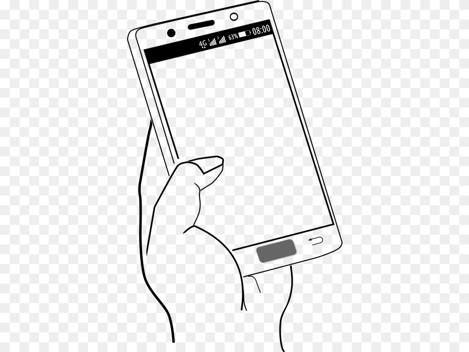 Transparent Hold Phone, Text Free Png Download