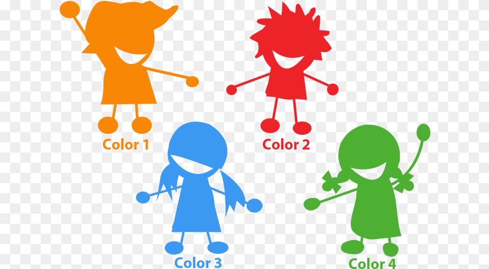 Transparent Holding Hands Clipart Colorful Children Clipart, Baby, Person Free Png