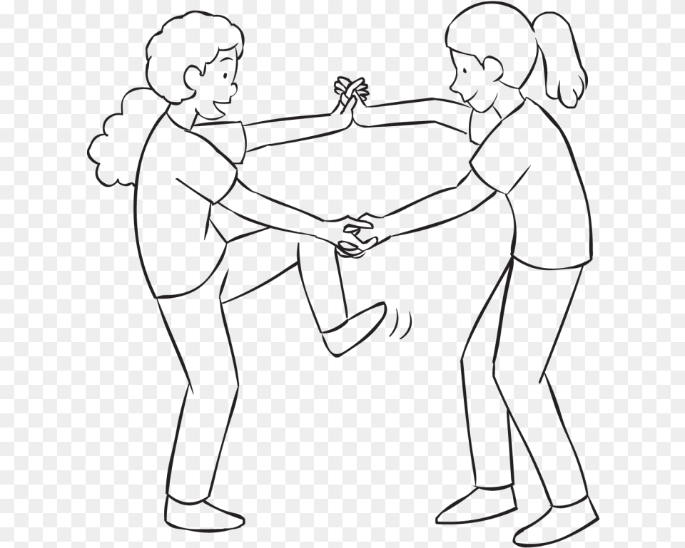 Transparent Holding Hands Line Art, Body Part, Hand, Person, Face Free Png Download