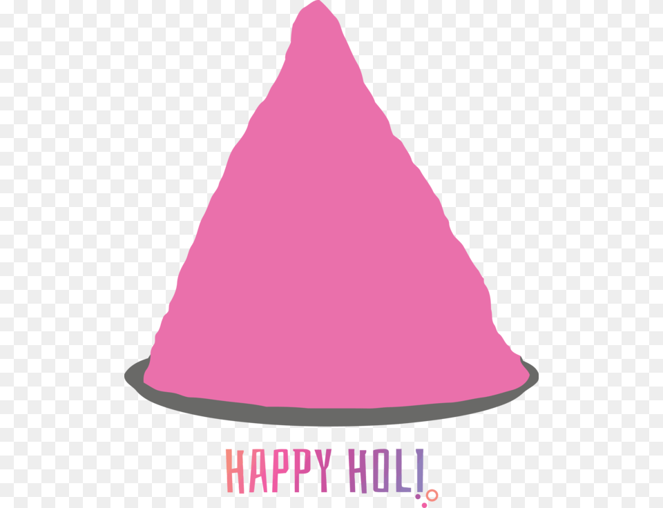 Transparent Holi Pink Cone Magenta For Happy Holi For, Adult, Bride, Female, Person Free Png Download