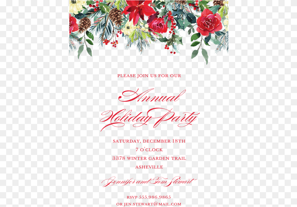 Transparent Holiday Party Wedding, Advertisement, Poster, Envelope, Greeting Card Free Png Download