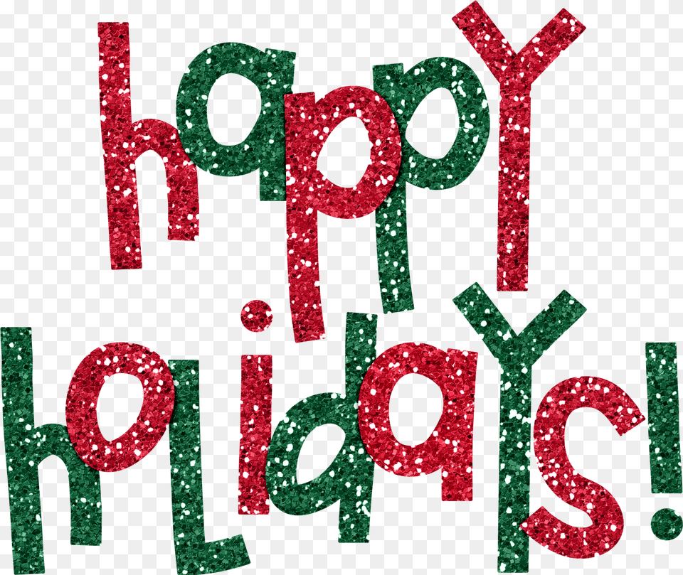 Transparent Holidays Happy Holidays, Glitter, Text, Cross, Symbol Png