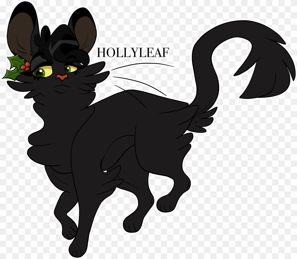 Holly Leaf Holly Leaf Warrior Cats, Silhouette, Animal, Cat, Mammal Free Transparent Png