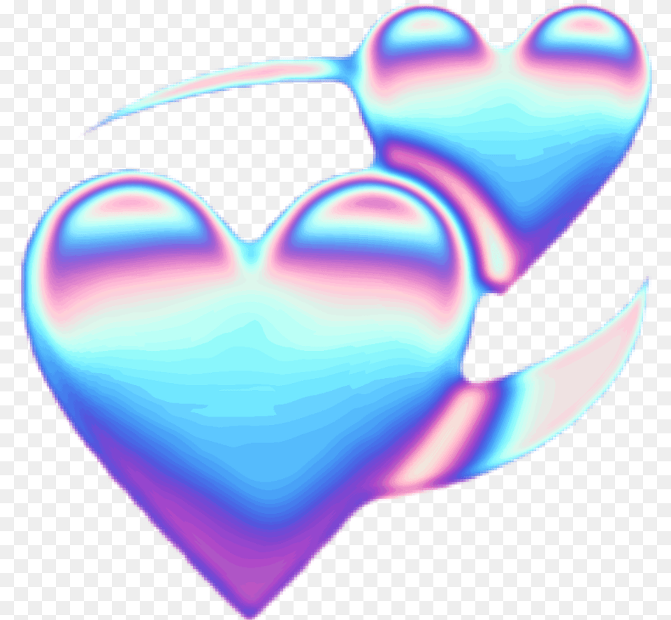 Transparent Hologram Clipart Stickers Tumblr Holographic, Heart, Purple, Disk Free Png Download