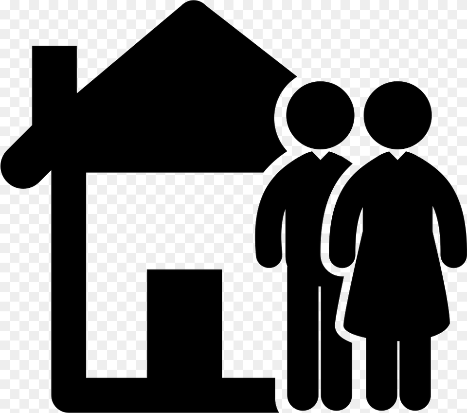 Transparent Home Icon Icon Family Vector, Bus Stop, Outdoors, Person, People Png Image