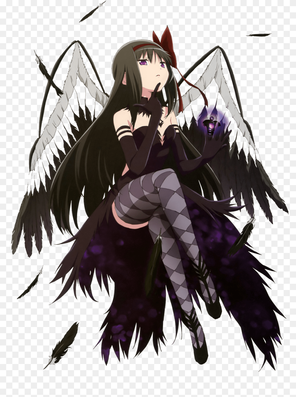 Transparent Homura Akemi Demon Homura Goddess Madoka, Book, Comics, Publication, Adult Png