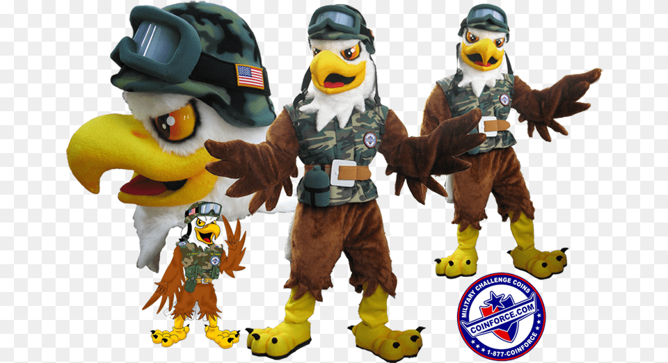 Transparent Hornet Clipart Mascots Eagle Mascot Costume, Toy, Clothing, Person Png Image