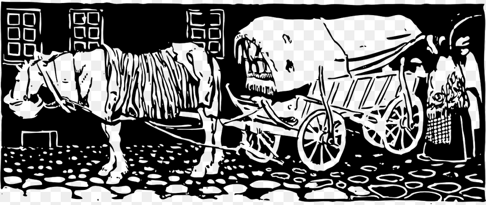Transparent Horse And Carriage Horse, Gray Png