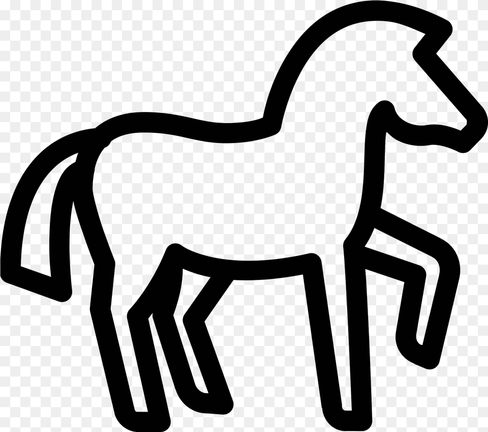 Transparent Horse Icon Icon, Gray Free Png Download