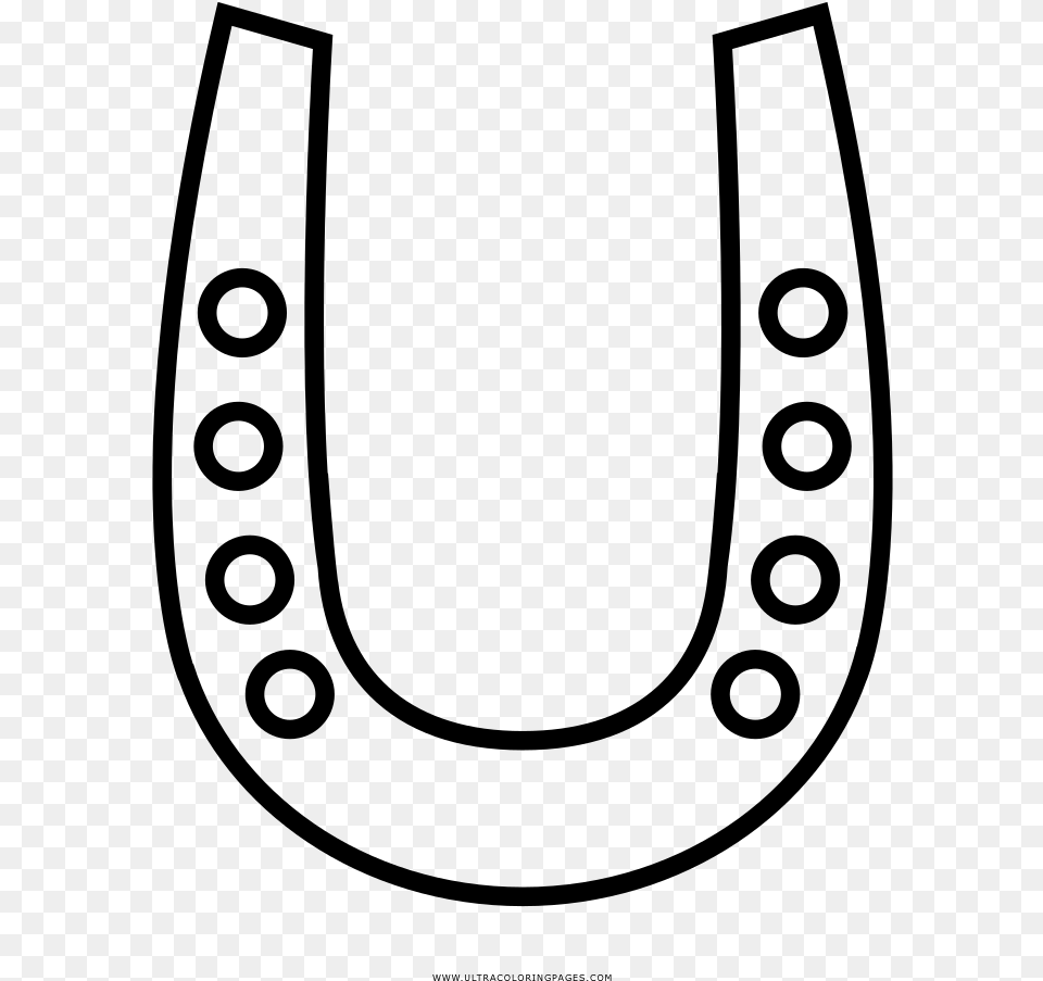 Transparent Horseshoe Clip Art, Gray Png