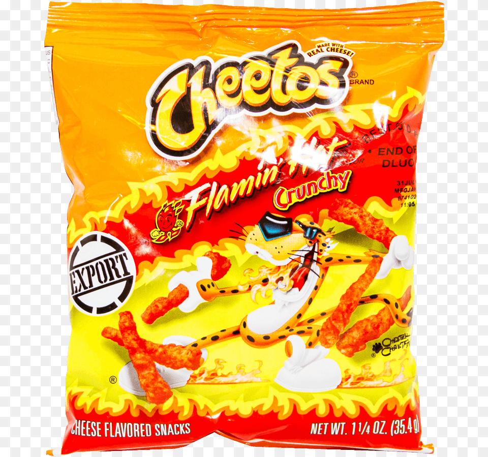 Transparent Hot Cheetos Flamin Hot Cheetos Transparent, Food, Snack, Sweets Free Png