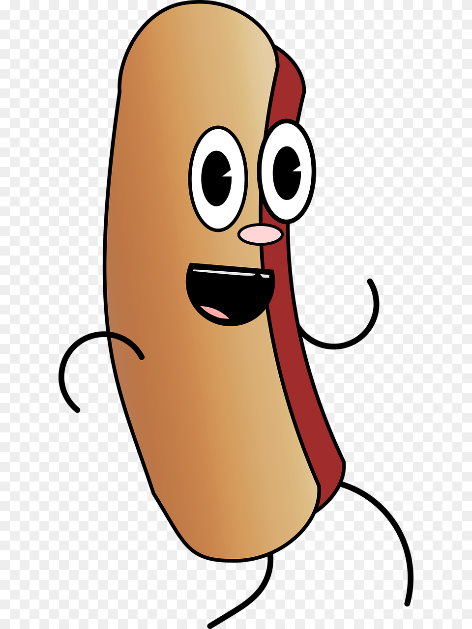 Transparent Hot Dog Cartoon Gambar Sosis Kartun, Food, Smoke Pipe Free Png Download