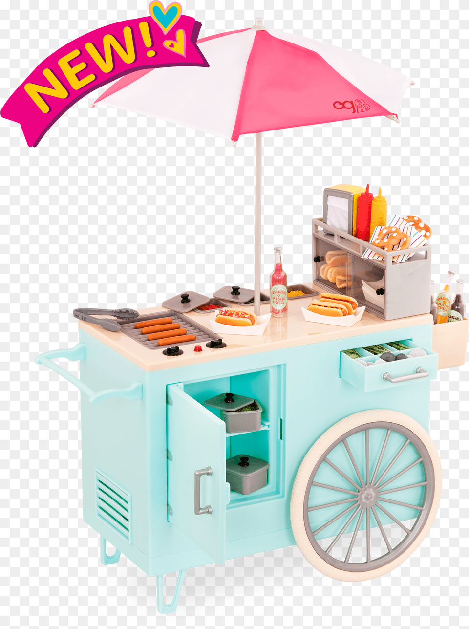 Transparent Hot Dog Clipart Our Generation Hotdog, Machine, Wheel, Kiosk, Bread Free Png