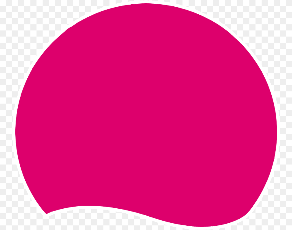 Transparent Hot Pink Circle, Cap, Clothing, Hat, Swimwear Free Png