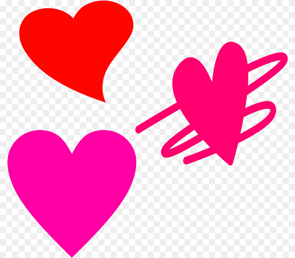 Hot Pink Heart Clipart Sweety I Love You Free Transparent Png
