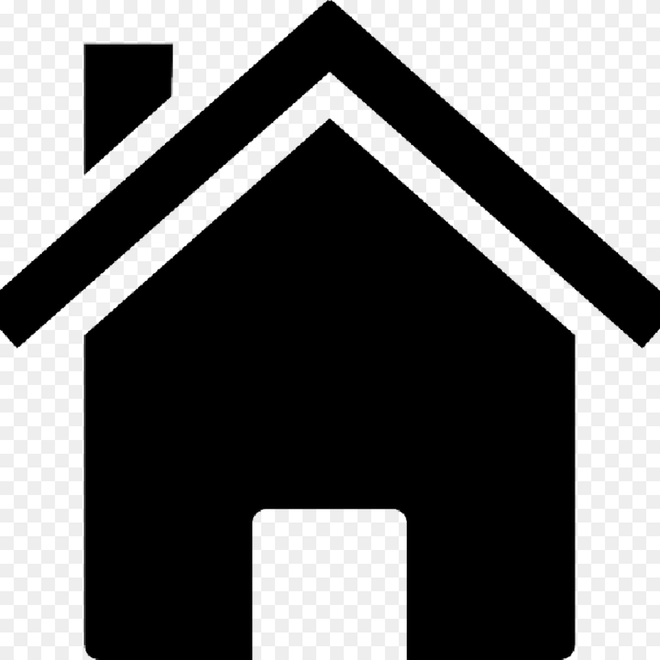 Transparent House Silhouette Black House Clipart, Dog House Free Png Download