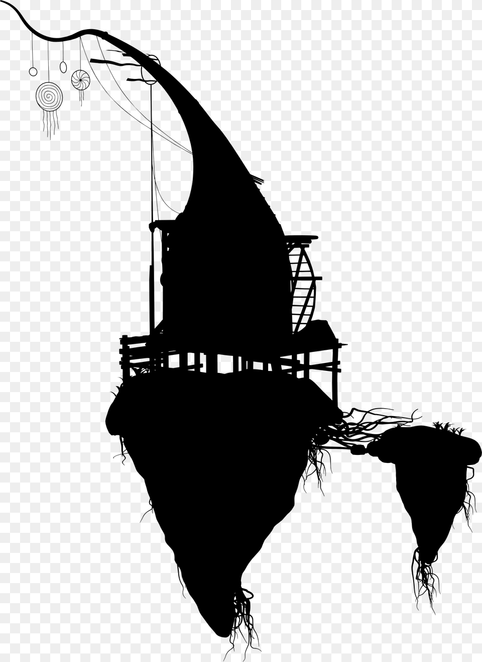 Transparent House Silhouette Illustration, Gray Png