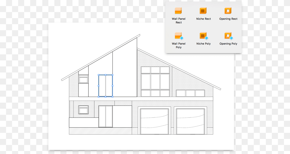 House Top View Clipart Side View Of House Drawing, Garage, Indoors, Business Card, Paper Free Transparent Png
