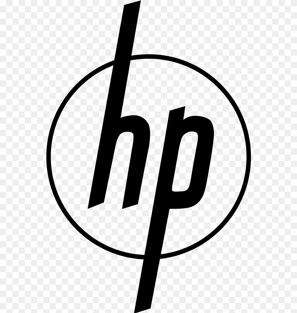 Transparent Hp Logo Hewlett Packard First Logo, Gray Png
