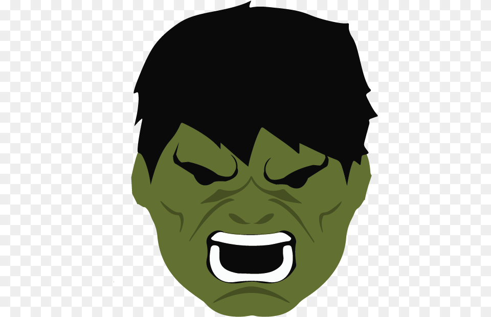 Transparent Hulk Hulk Face Transparent Background, Green, Stencil, Person, Head Png Image