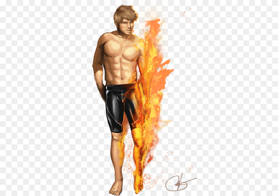 Transparent Human Torch Human Torch, Shorts, Clothing, Person, Man Free Png