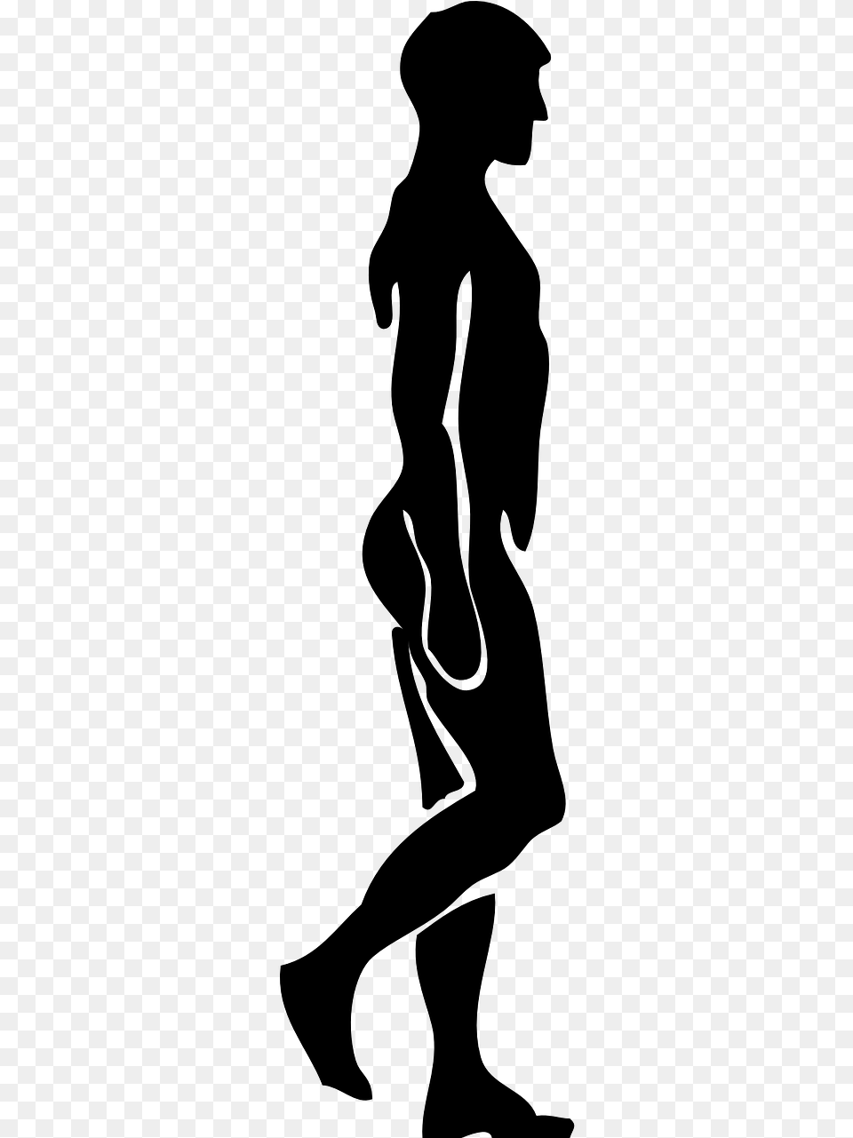 Transparent Human Walking Person Walking, Gray Png