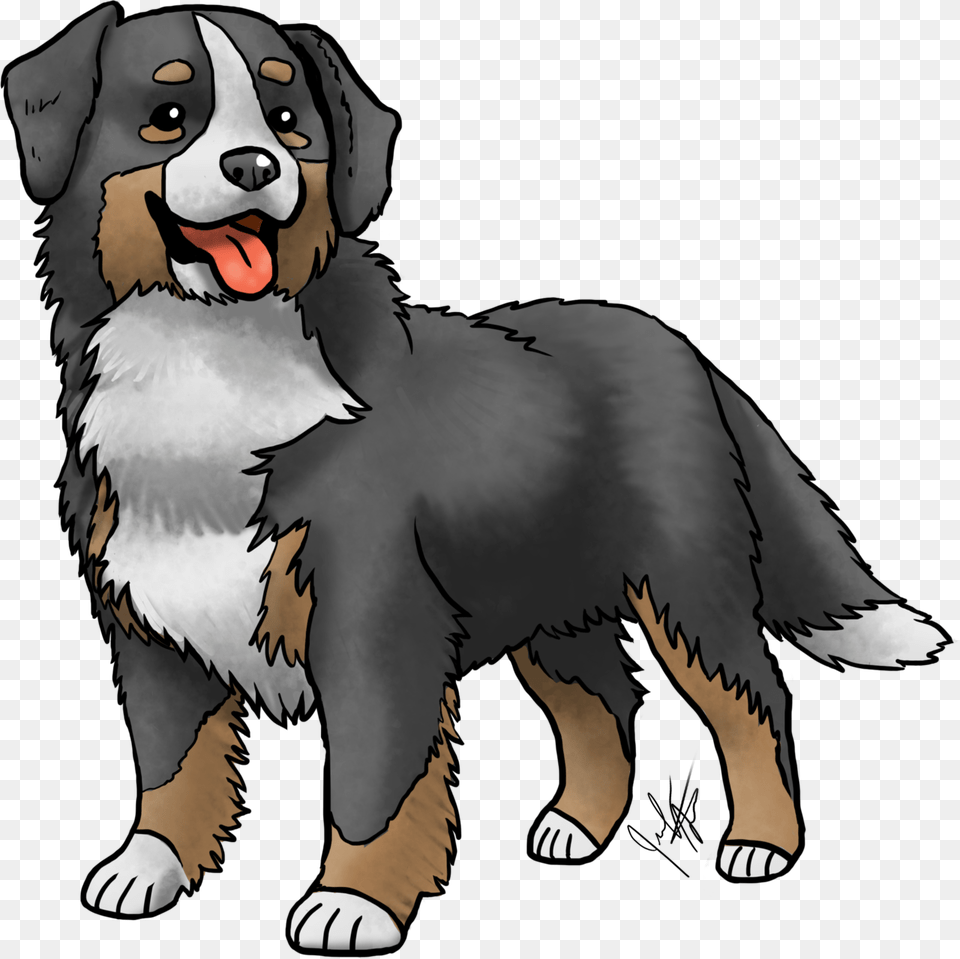 Hunting Dog Clipart Bernese Mountain Dog Drawing Easy, Animal, Appenzeller, Canine, Mammal Free Transparent Png