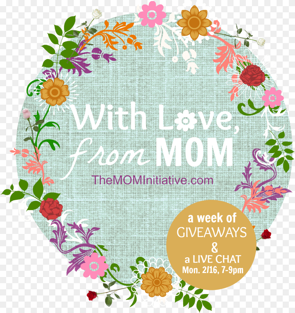 Transparent I Love Mom Love From Mom, Art, Pattern, Graphics, Floral Design Free Png Download