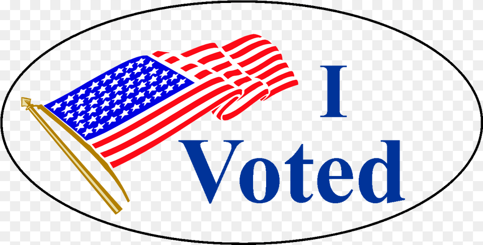 Transparent I Voted Sticker, American Flag, Flag Png