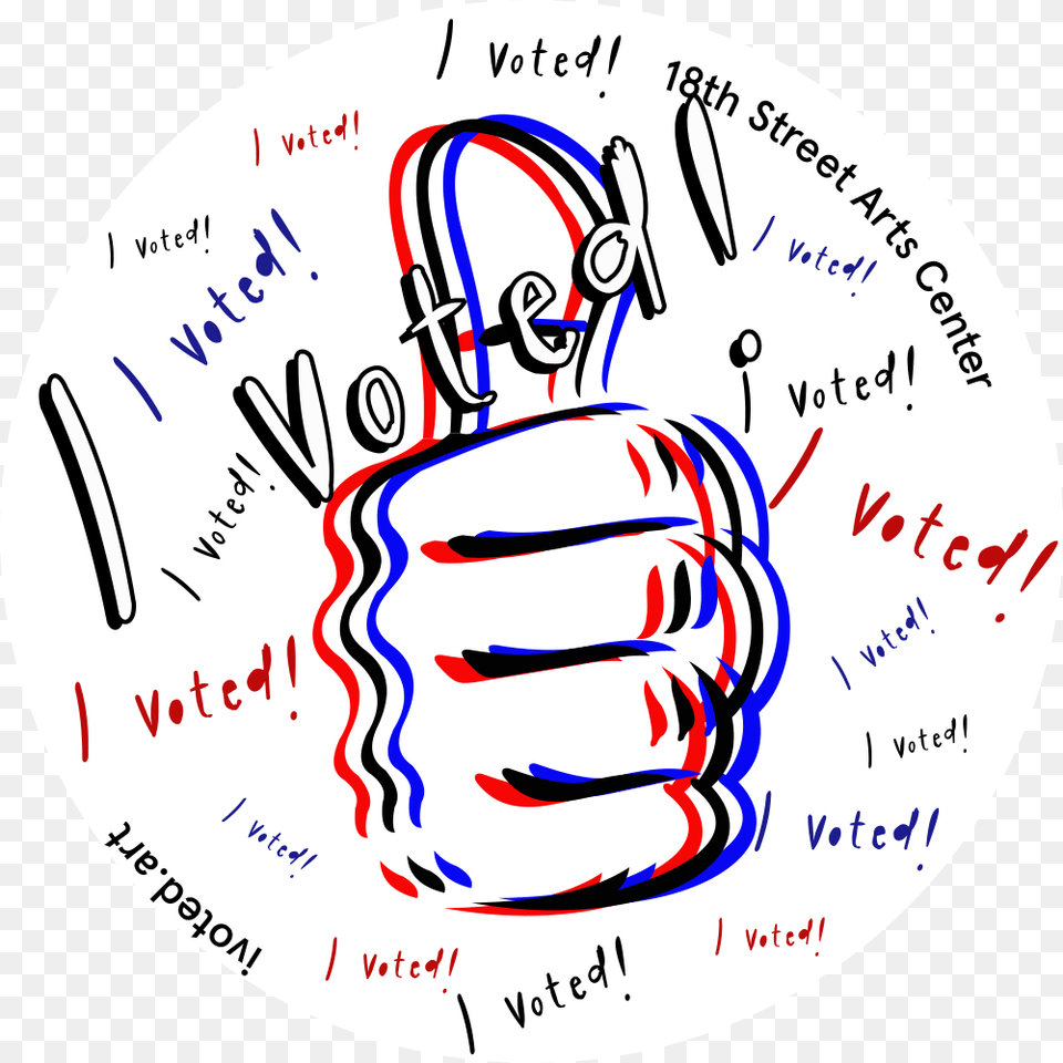 Transparent I Voted Sticker Illustration, Body Part, Hand, Person, Face Free Png Download