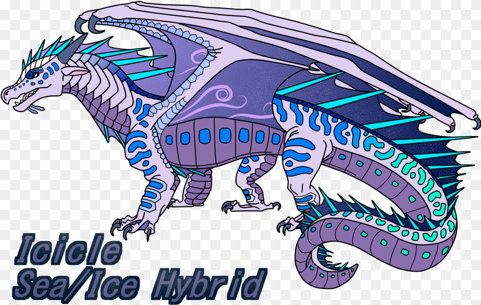 Transparent Ice Cicles Wings Of Fire Icewing Seawing Hybrid, Dragon, Baby, Person, Face Png Image