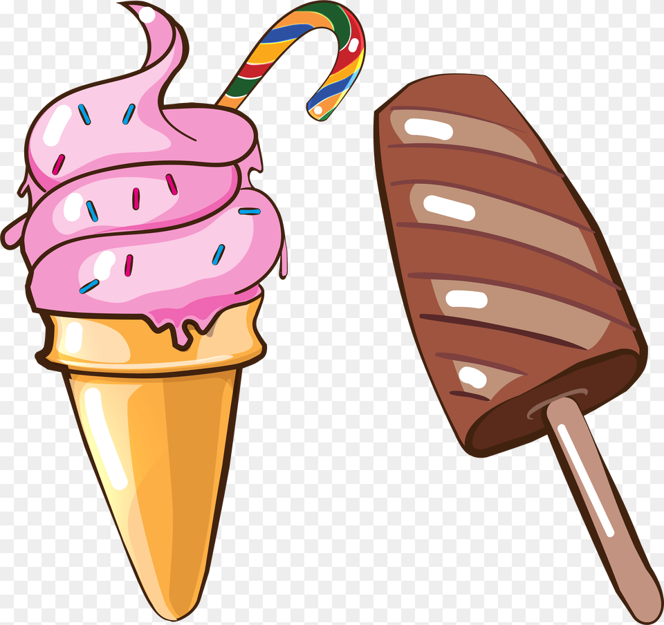 Transparent Icecream Cone Ice Cream Cartoon, Dessert, Food, Ice Cream, Soft Serve Ice Cream Png