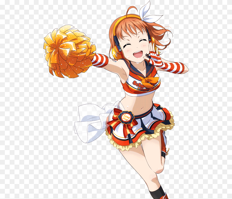Transparent Idolized Chika Takami Memes Transparent Love Live Cheerleader Chika, Publication, Book, Comics, Baby Free Png Download