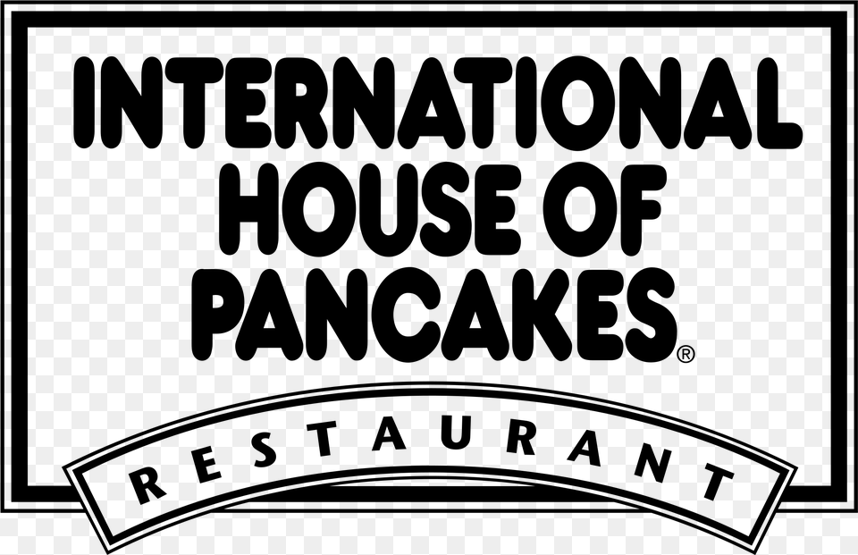 Transparent Ihop Ihop Logo Black And White, Gray Free Png