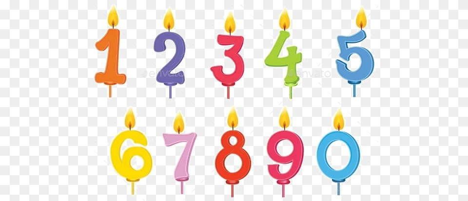 Transparent Image Birthday Candles Numbers, Number, Symbol, Text Free Png