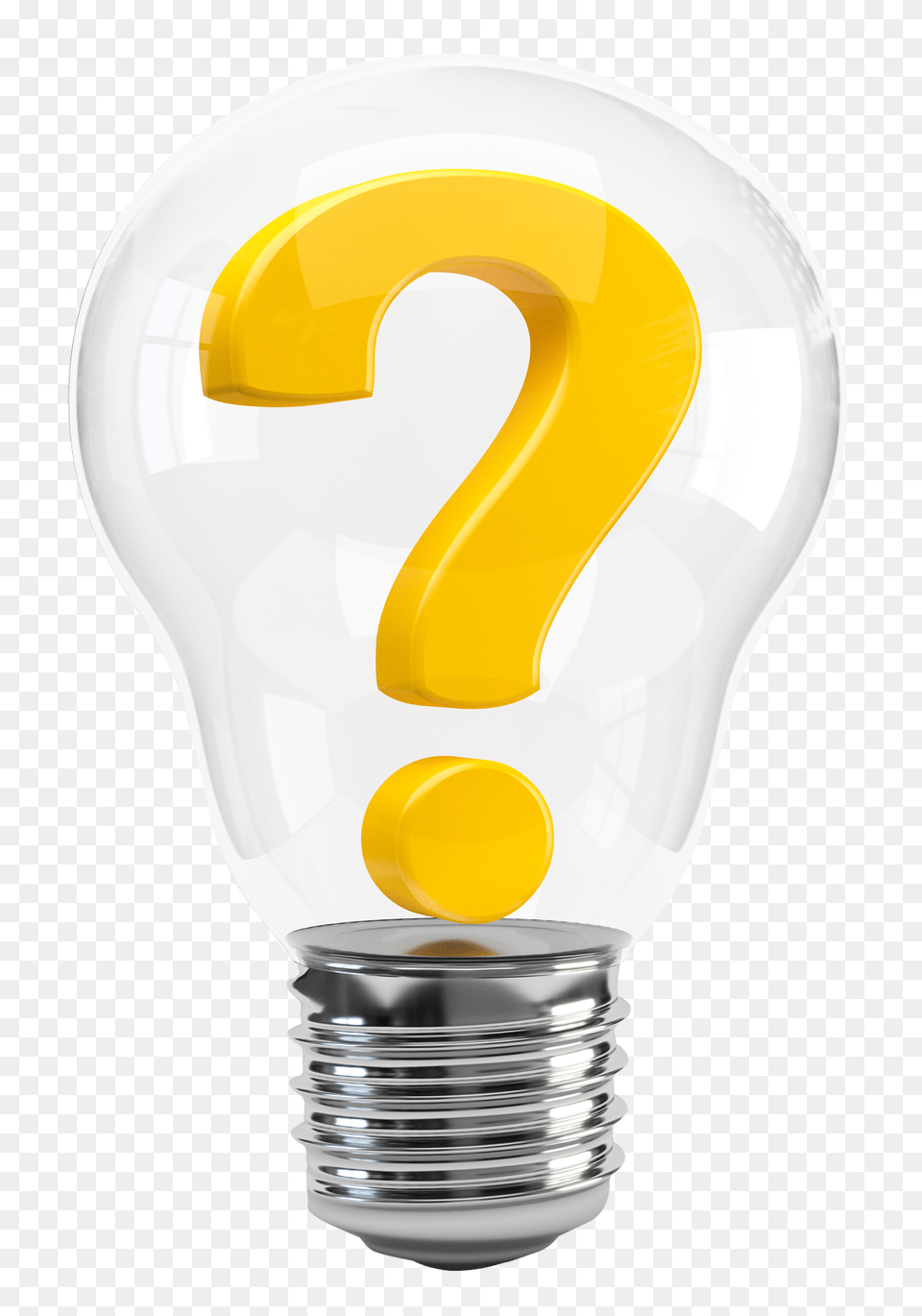 Transparent Image Bulb With Question Mark, Light, Lightbulb Png