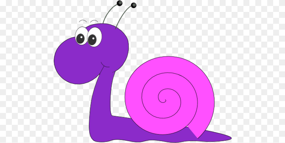 Transparent Image Clipart Purple Snail Cartoon, Animal, Invertebrate Png