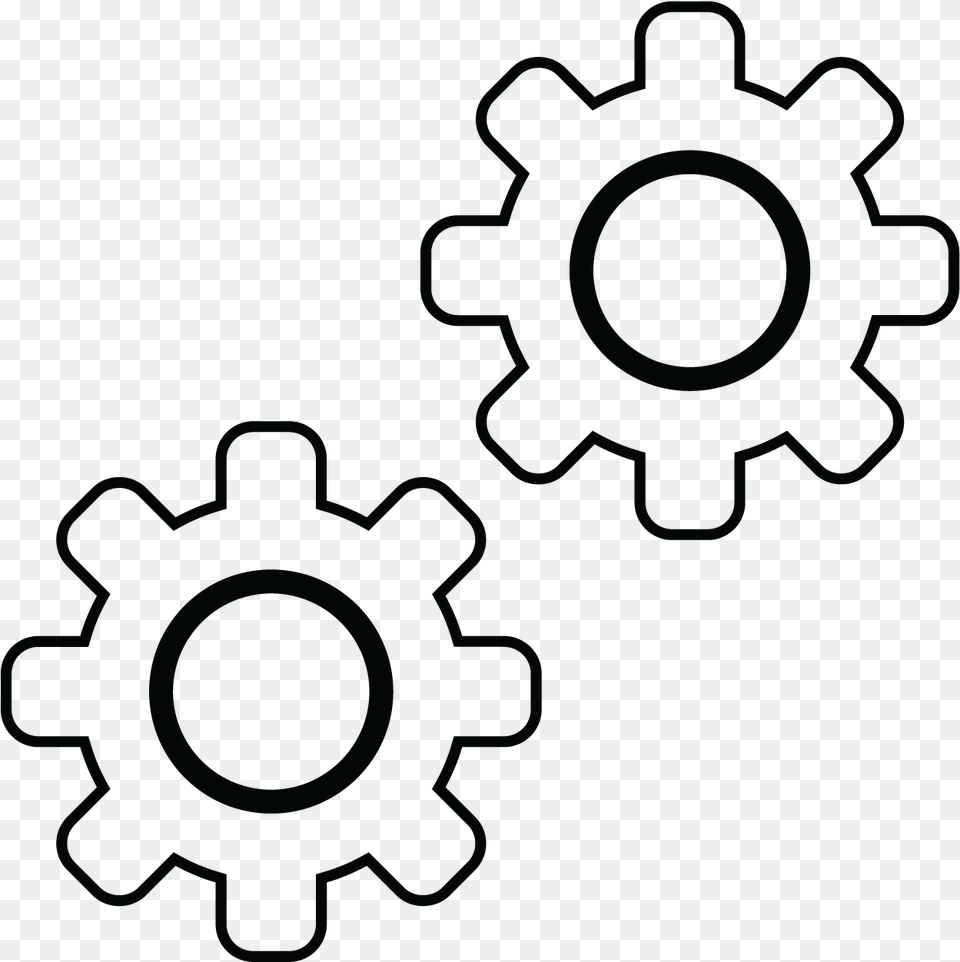 Transparent Image Technology, Machine, Gear, Blackboard Png