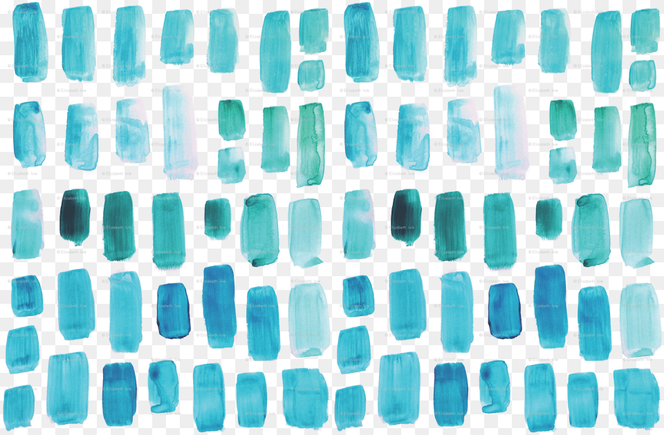 Transparent Image Watercolor Painting, Brick, Turquoise, Texture, Pattern Free Png