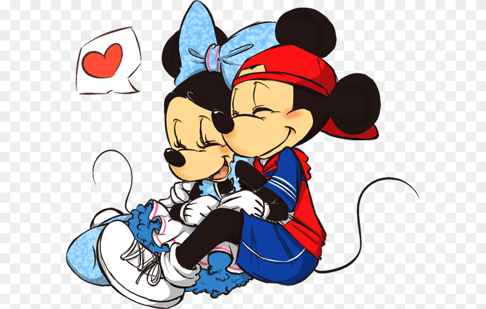 Transparent Imagenes De Amor Cool Mickey And Minnie, Book, Publication, Baby, Person Png