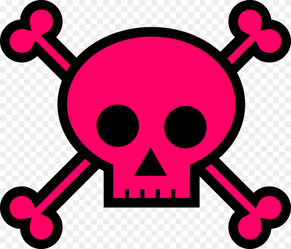 Images And Svg Skull And Crossbones Pink Free Transparent Png