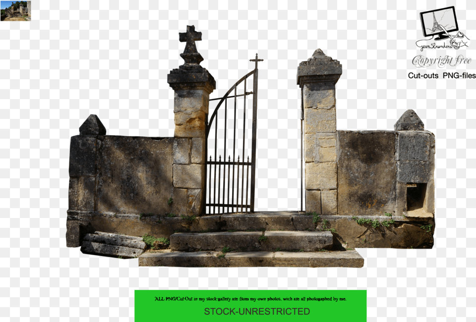 Transparent Images Pluspng Cemetery, Gate, Cross, Symbol, Tomb Png