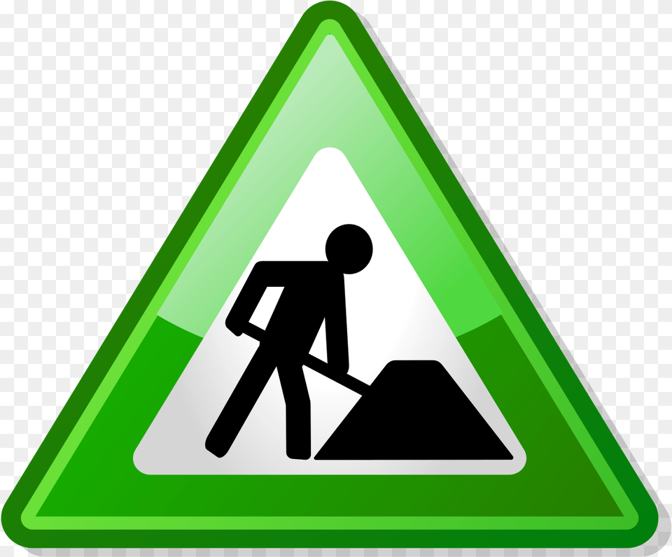 Transparent Important Icon Under Construction Green, Sign, Symbol, Triangle Free Png Download