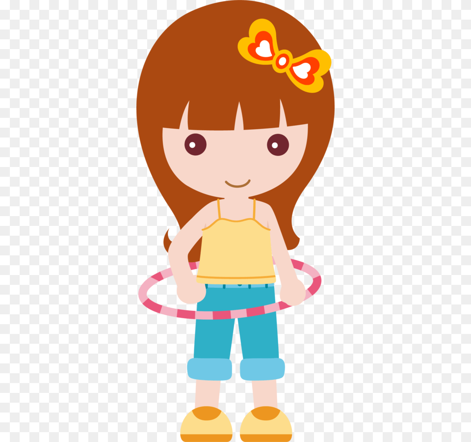 Transparent Inch Clipart Menina Desenho, Baby, Person, Toy, Hula Png Image