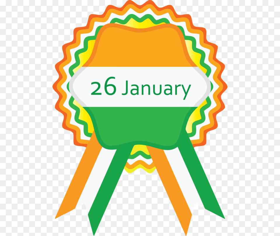 India Republic Day Green Line For Happy Tiranga Sticker, Badge, Logo, Symbol, Art Free Transparent Png