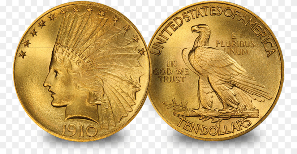 Transparent Indian Head Dollar Coin, Gold, Animal, Bird, Face Free Png Download
