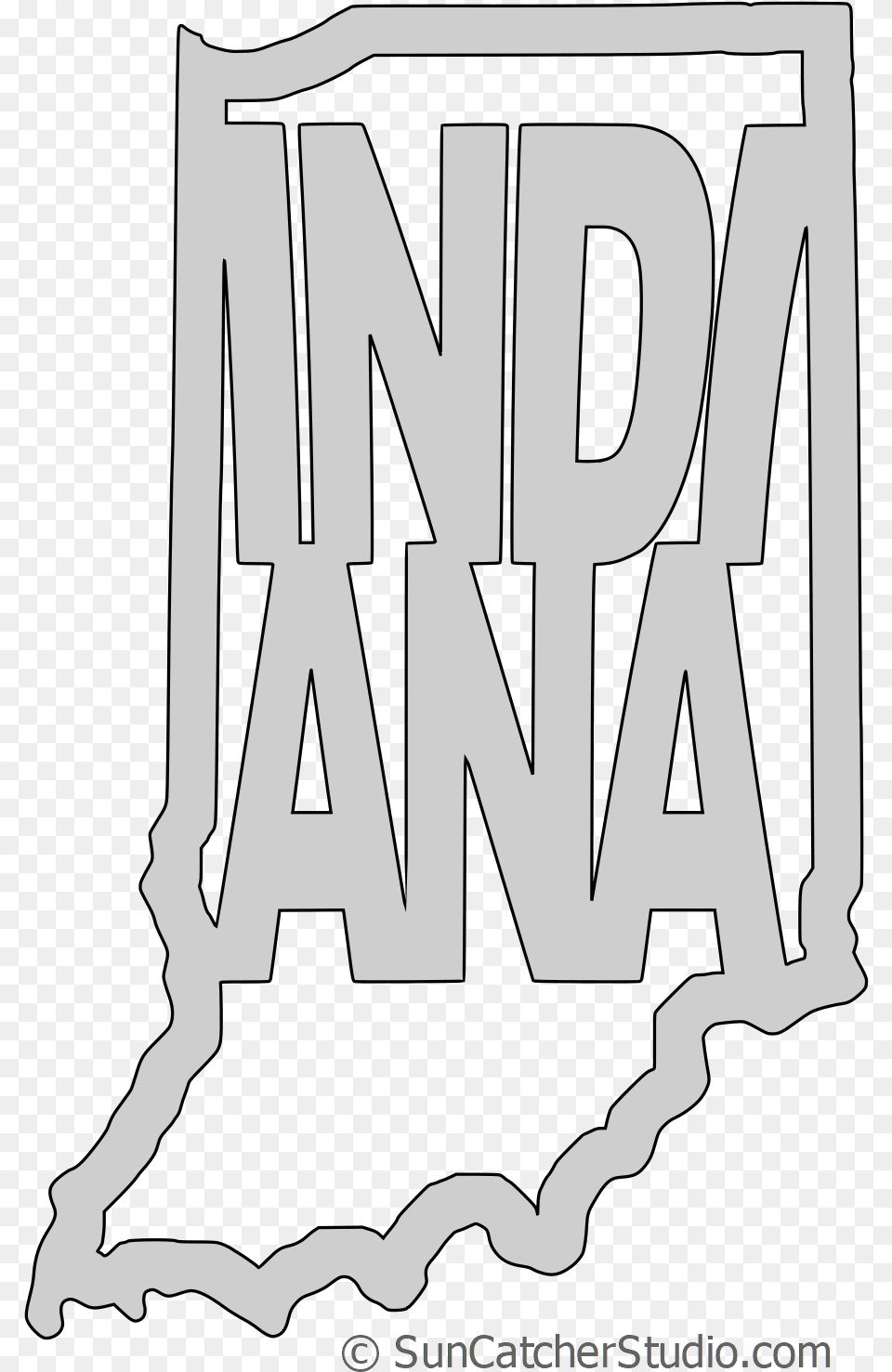 Transparent Indiana Outline Clipart, Text, Book, Publication Png