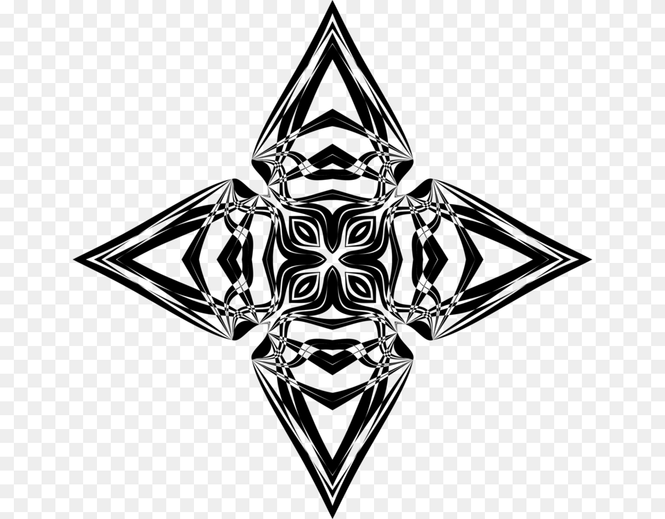 Transparent Inform Clipart Tribal Sun Triangle Tattoo, Gray Free Png